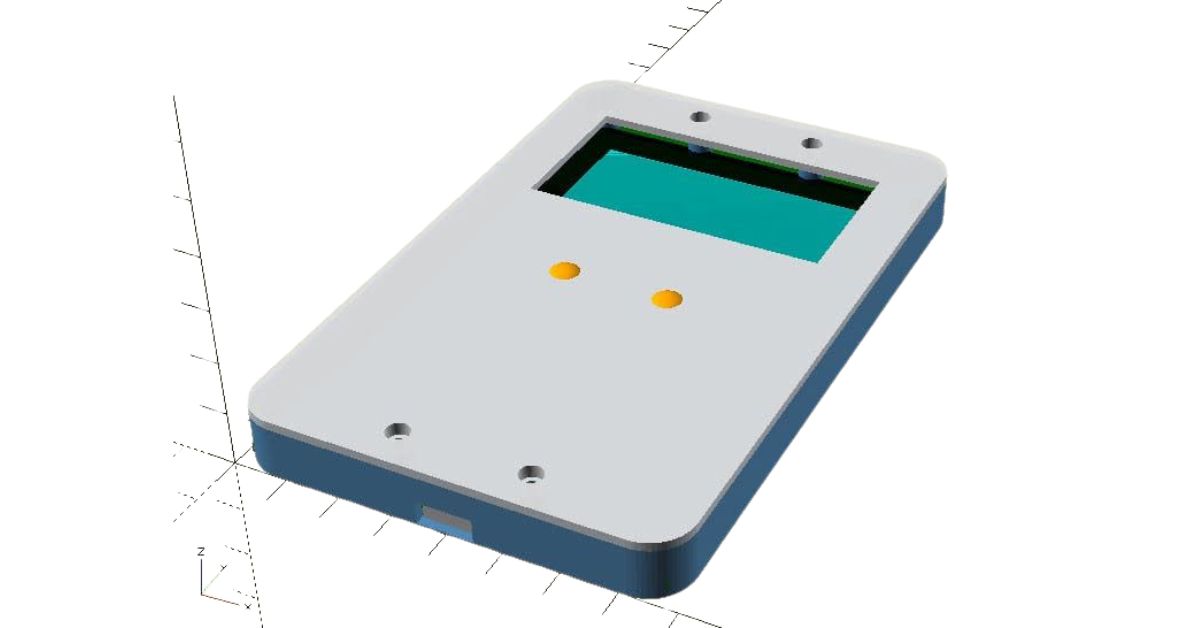 The PHYLAX prototype — two buttons and a screen